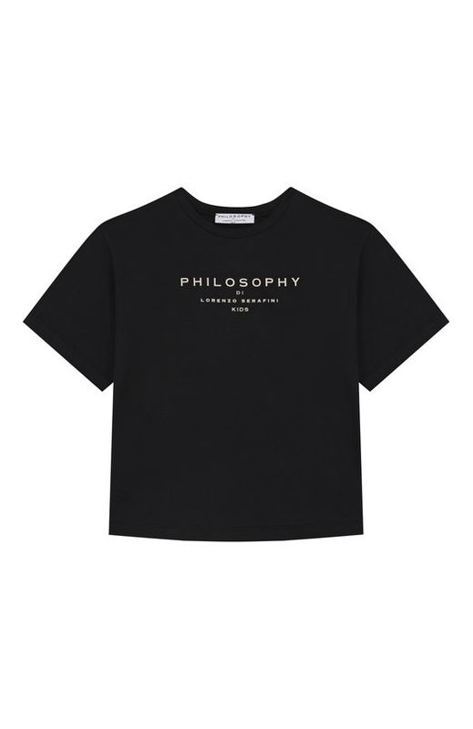 Хлопковая футболка Philosophy di Lorenzo Serafini Kids