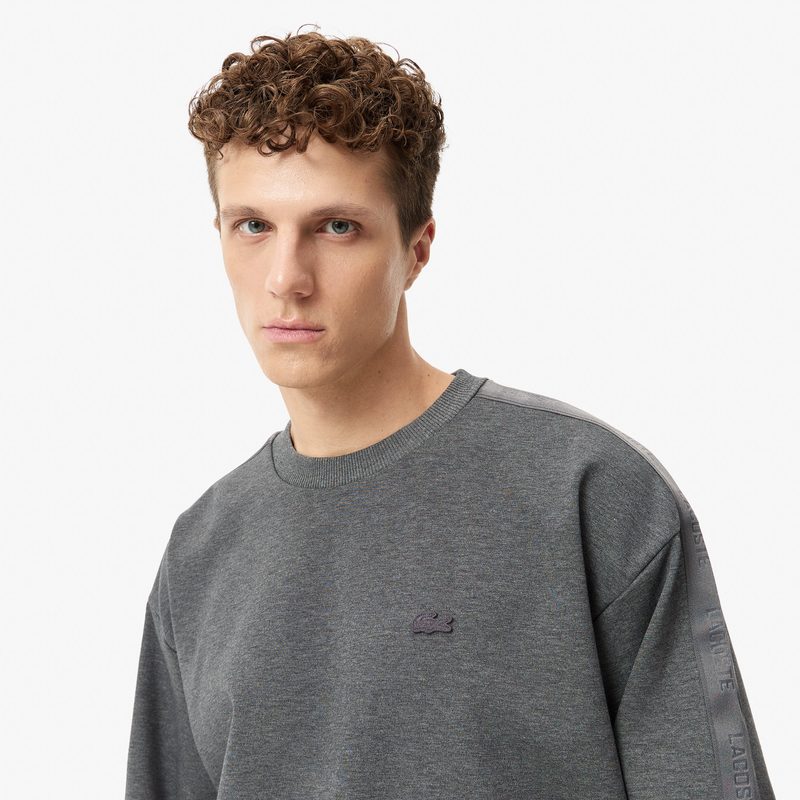 Мужской хлопковый свитшот Lacoste свободного кроя 3
