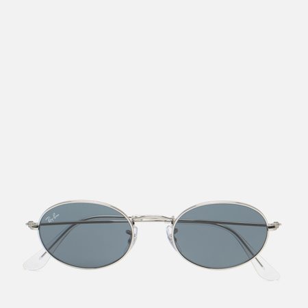 Солнцезащитные очки Ray-Ban Oval Metal, цвет серый