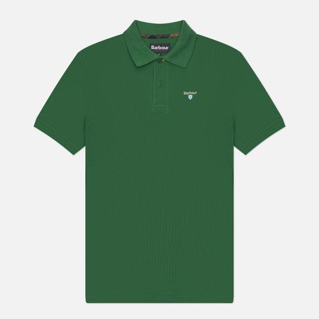 Мужское поло Barbour Tartan Pique, цвет зелёный