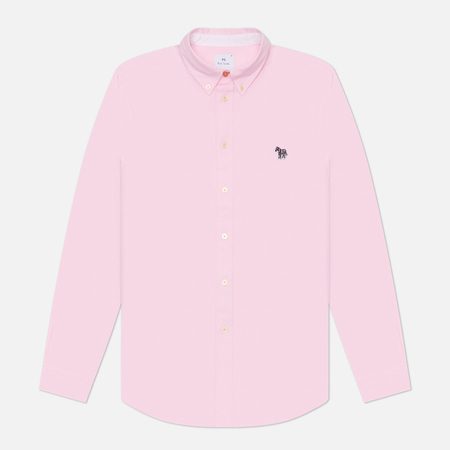 Мужская рубашка Paul Smith Zebra Logo Tailored Fit, цвет розовый