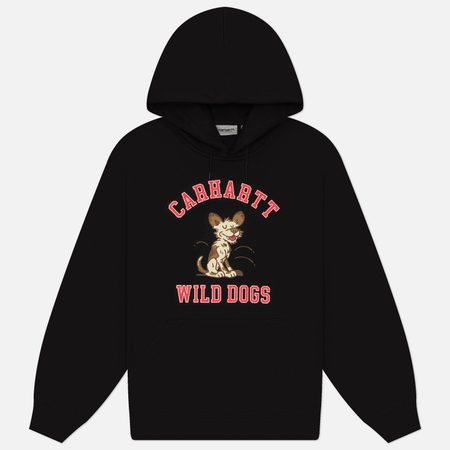 Мужская толстовка Carhartt WIP Hooded Wild Dog, цвет чёрный