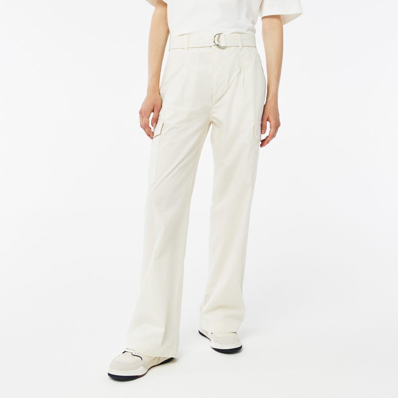 Женские хлопковые брюки-карго Lacoste 3
