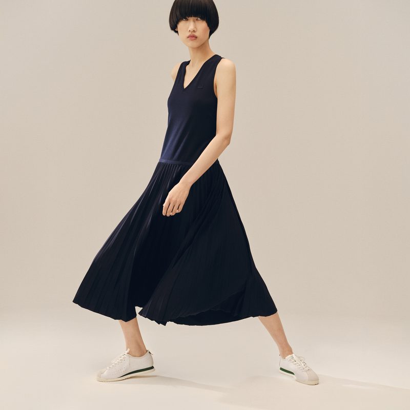 Платье Lacoste стандартного кроя с длинными рукавами и поясом 4