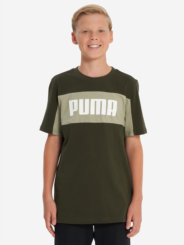 Футболка для мальчиков PUMA Block, Зеленый 2