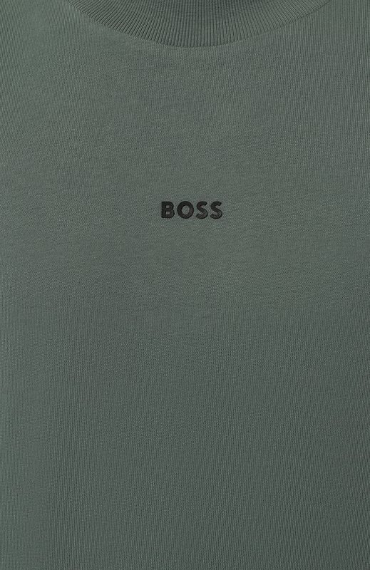 Хлопковая футболка BOSS Orange 5