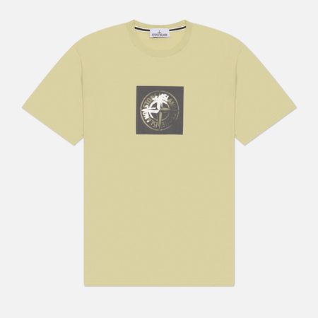 Мужская футболка Stone Island Institutional One Print, цвет зелёный