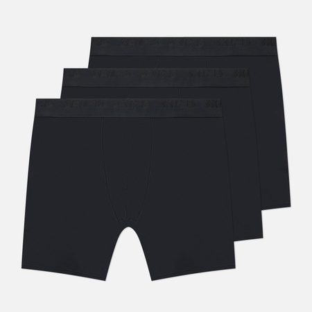 Комплект мужских трусов SKIMS Stretch 5" Boxer Brief 3-Pack, цвет чёрный