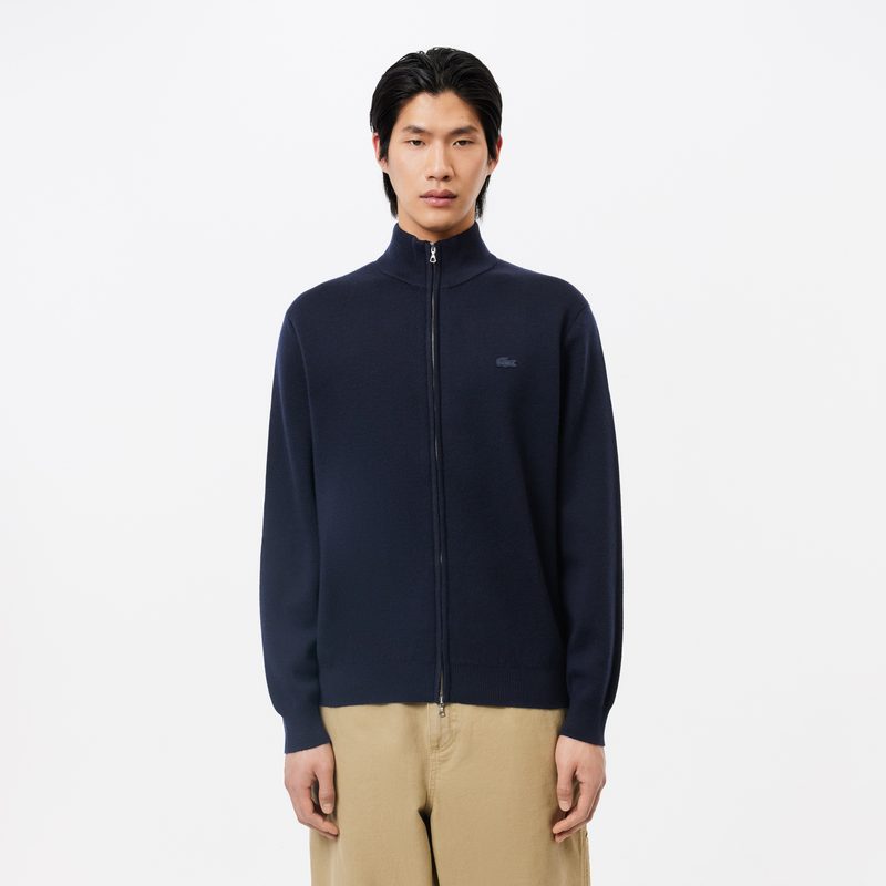 Мужской шерстяной свитер Lacoste на молнии