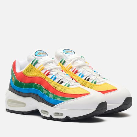 Кроссовки Nike Air Max 95 Big Bubble Premium "Olympic", цвет белый