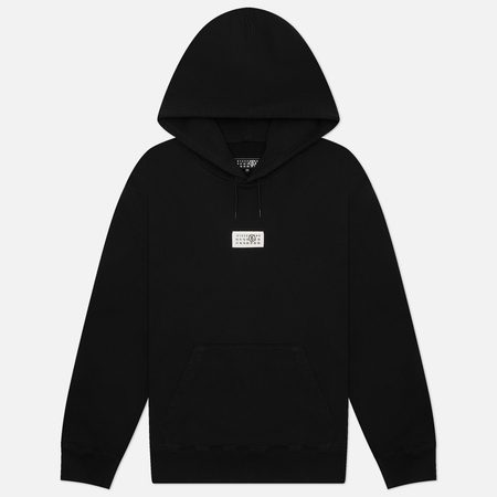 Мужская толстовка Maison Margiela MM6 Numeric Artwork Label Chest Hoodie, цвет чёрный