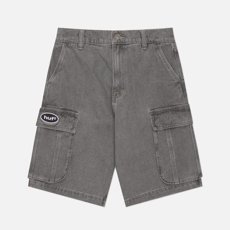 Мужские шорты HUF Oval Denim Cargo, цвет серый