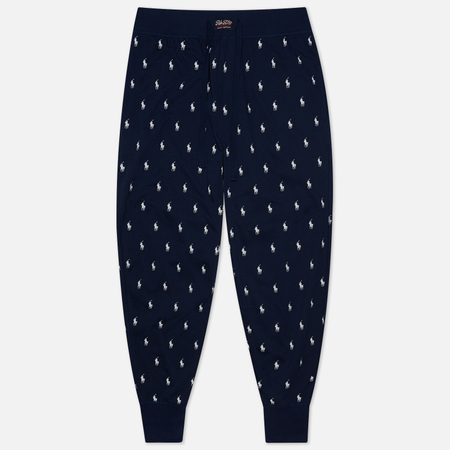 Мужские брюки Polo Ralph Lauren All Over Polo Pony Jogger, цвет синий