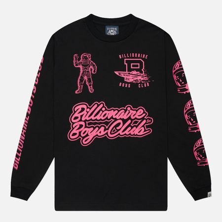 Мужской лонгслив Billionaire Boys Club Global Regatta Multi Print, цвет чёрный
