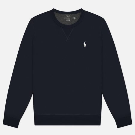Мужская толстовка Polo Ralph Lauren Double-Knit Crew Neck, цвет синий