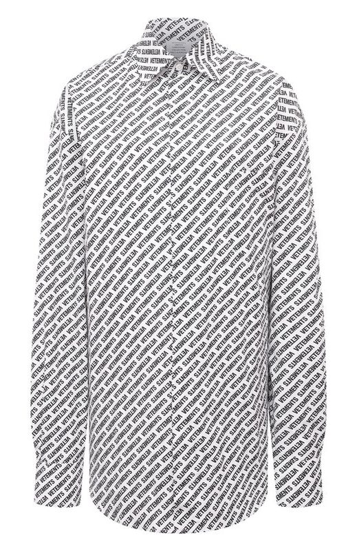 Хлопковая рубашка VETEMENTS