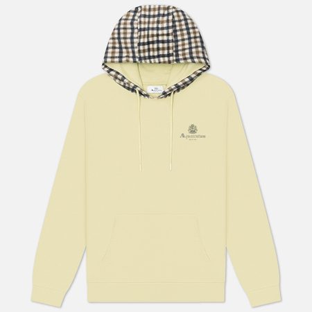 Мужская толстовка Aquascutum Club Check Hoodie, цвет бежевый