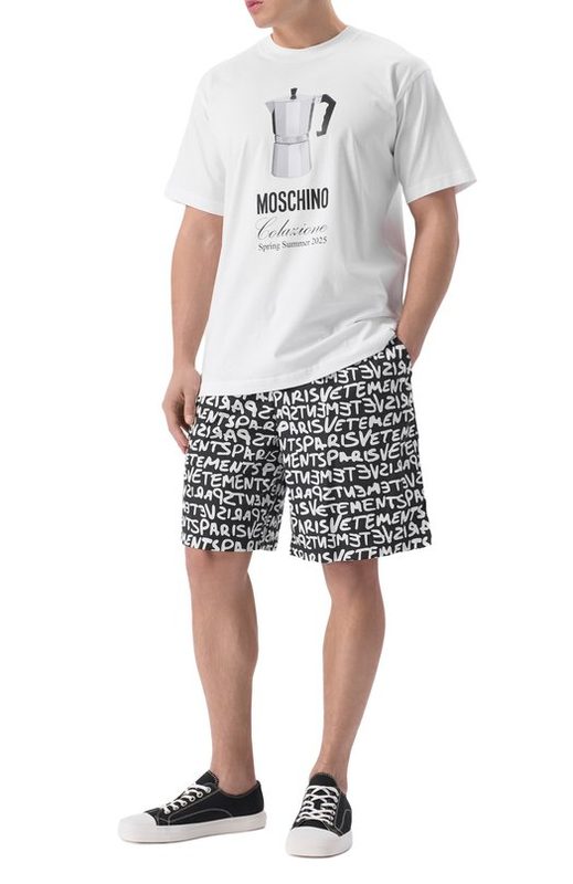 Хлопковая футболка Moschino 2