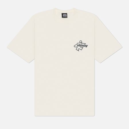 Мужская футболка Stussy Surf Size Pigment Dyed, цвет белый