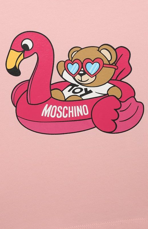 Хлопковая футболка Moschino 3