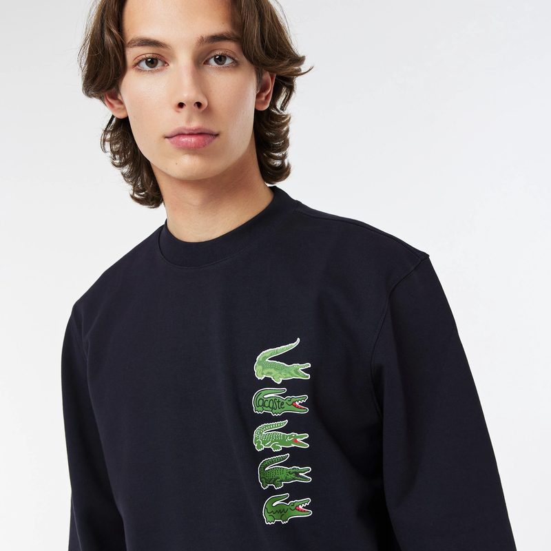 Мужской хлопковый свитшот Lacoste с флисом 5
