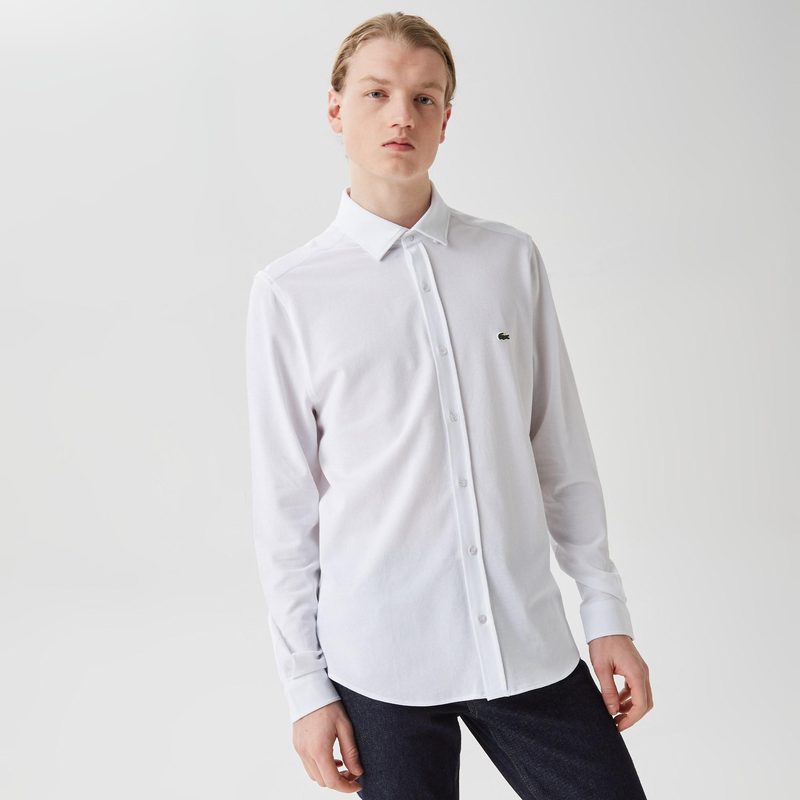 Мужская рубашка Lacoste приталенного кроя