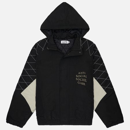 Мужская куртка ветровка Anti Social Social Club Studded Starter, цвет чёрный