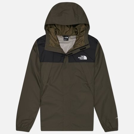 Мужская куртка ветровка The North Face Antora, цвет оливковый
