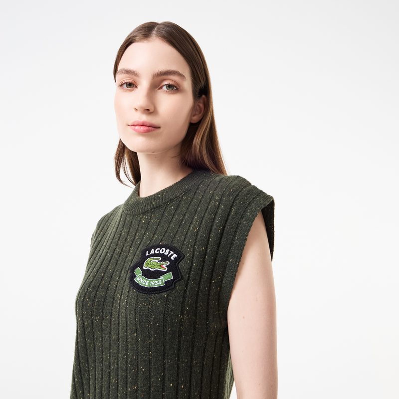 Женское обтягивающее шерстяное платье Lacoste 3