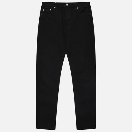 Мужские джинсы Edwin Regular Tapered Kaihara Right Hand Black Denim 13 Oz, цвет чёрный