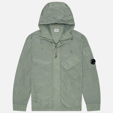 Мужская рубашка C.P. Company Chrome-R Hooded Lens, цвет зелёный