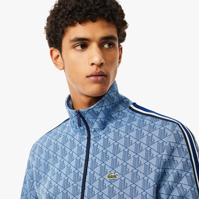 Мужская жаккардовая толстовка Lacoste PARIS с монограммой 3