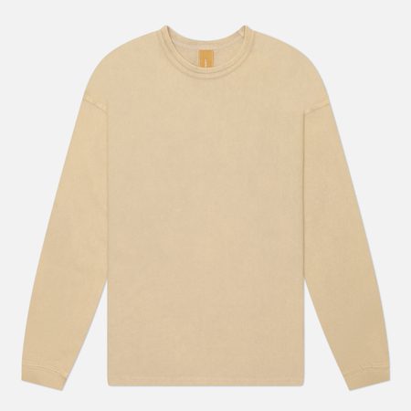 Мужской лонгслив FrizmWORKS OG Vintage Dyeing, цвет бежевый