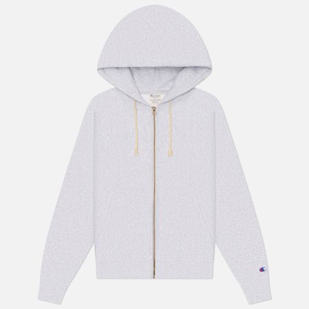 Женская толстовка Champion Reverse Weave Pinnacle Heavyweight Full-Zip Fleece Hoodie, цвет серый
