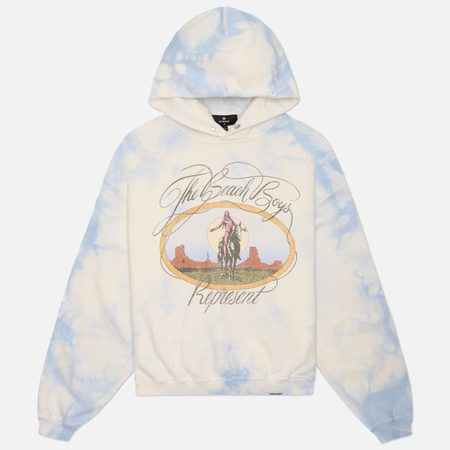 Мужская толстовка REPRESENT Beach Boys Script Hoodie, цвет голубой