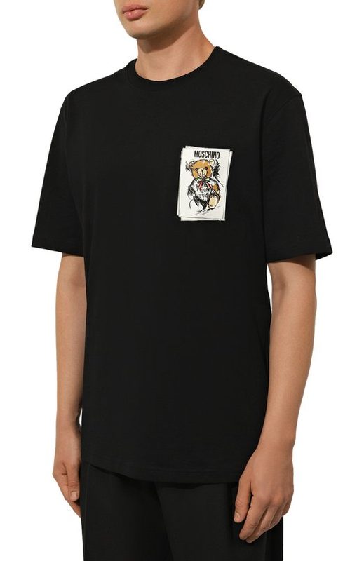 Хлопковая футболка Moschino 3