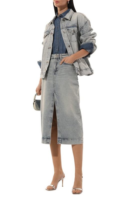 Джинсовая юбка 7 For All Mankind 2