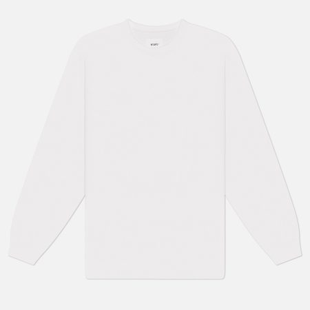 Мужской лонгслив WTAPS SIGN-YD, цвет белый