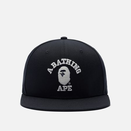 Кепка A Bathing Ape x New Era Glow In The Dark College 59Fifty, цвет синий