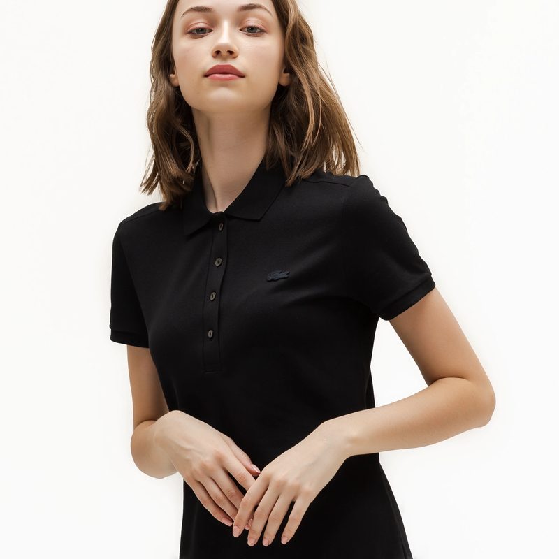 Женское платье-поло Lacoste приталенного кроя 5