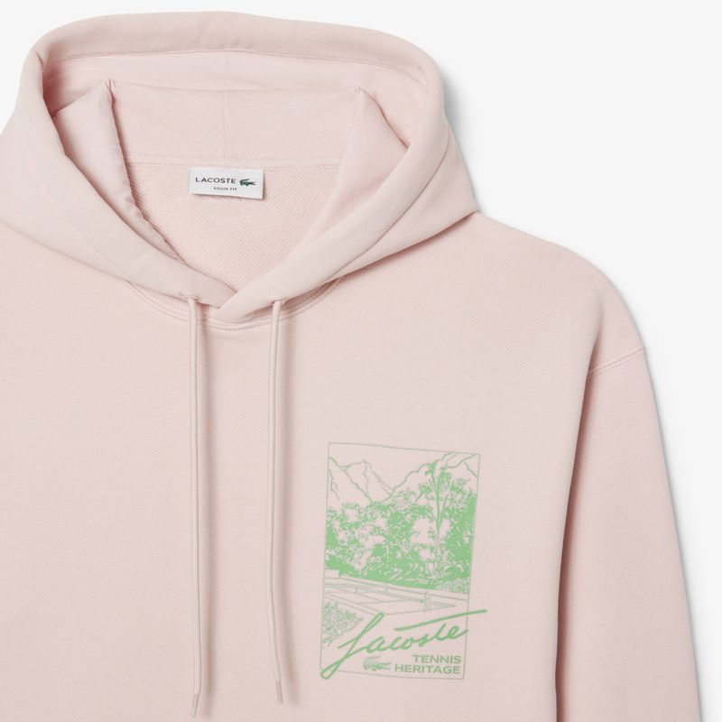 Мужской хлопковый свитшот Lacoste свободного кроя 5