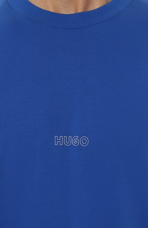 Хлопковая футболка HUGO Blue 5