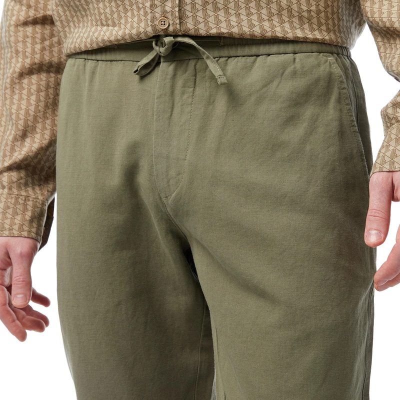 Мужские брюки Lacoste стандартного кроя из смеси льна 4