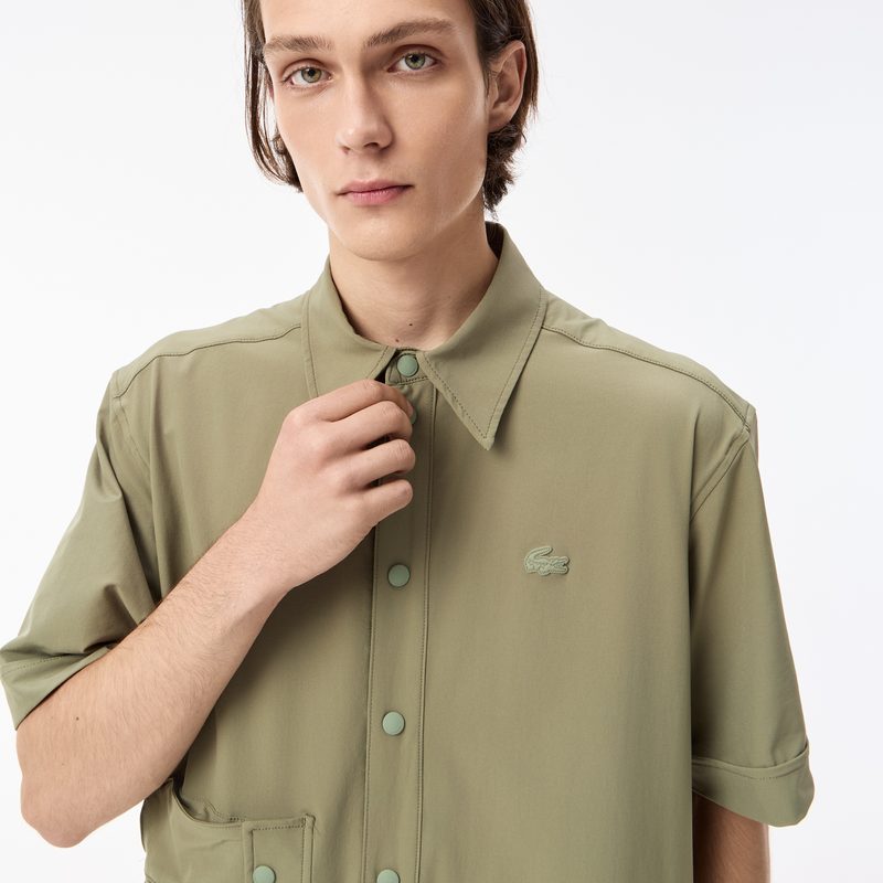 Мужская рубашка Lacoste с коротким рукавом и тремя карманами 3