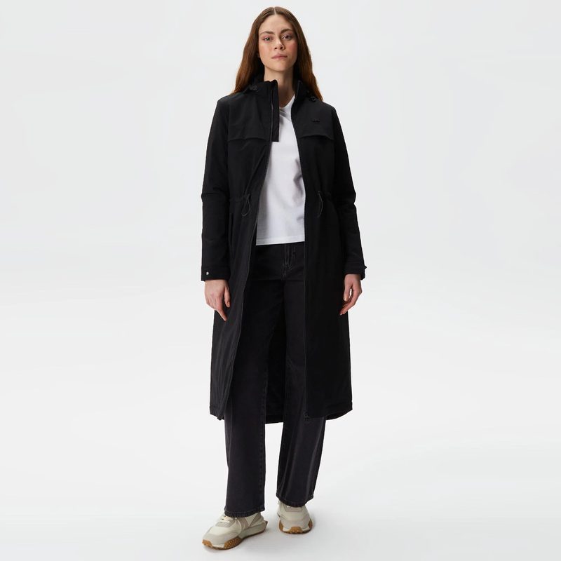 Женская утеплённая куртка-парка Lacoste с эластичным поясом