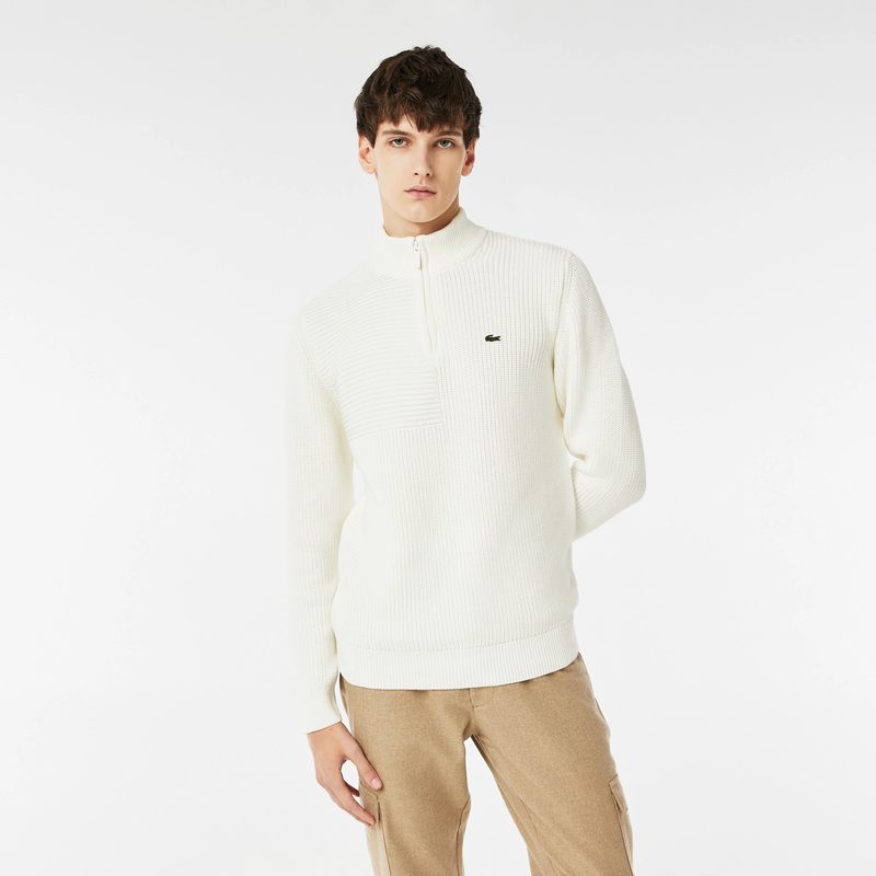 Мужской хлопковый свитер Lacoste на молнии 5