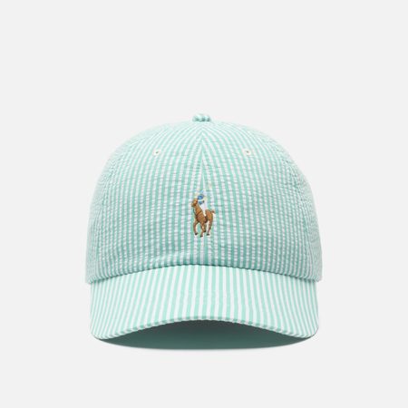 Кепка Polo Ralph Lauren Classic Sport Stretch Seersucker, цвет зелёный