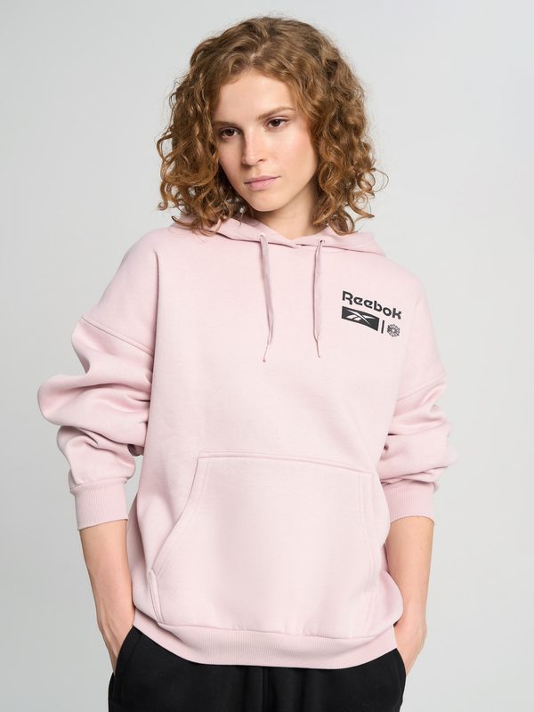 Худи женское Reebok Relaxed, Розовый 2