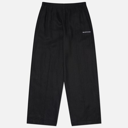 Мужские брюки MKI MIYUKI ZOKU Linen Wide Leg, цвет чёрный