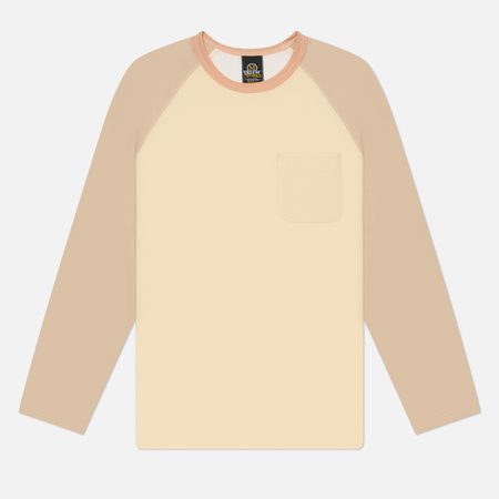 Мужской лонгслив FrizmWORKS Color Block Raglan, цвет бежевый